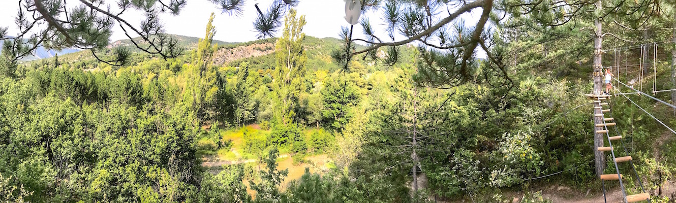 Accrobranche à Reilhanette avec Accroroc