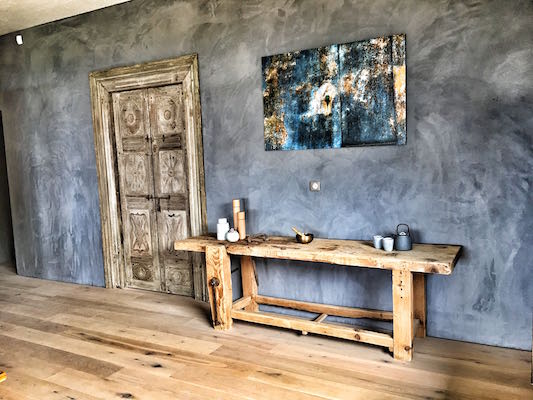 Détail cuisine 
          	du Mas des Amis à Séguret