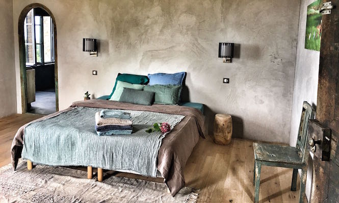 Vue chambre 
          			du Mas des Amis à Séguret